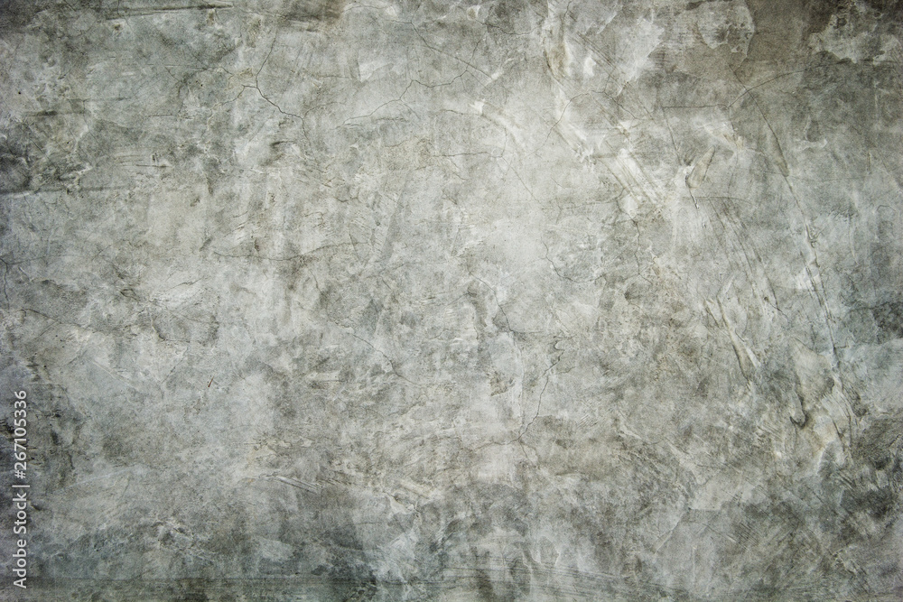 Background or wallpaper and texture of White gray surface wall bare cement skim coat loft style for interior or exterior.