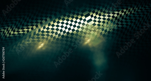 Interesting speed abstract background in techno style. Futuristic, suitable for themes of progress, technology, unknown, speed. 