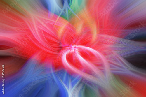 Abstract Colorful Twirl Floral Background photo