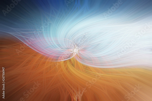 Abstract Colorful Twirl Floral Background