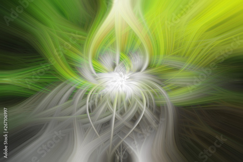 Abstract Colorful Twirl Floral Background