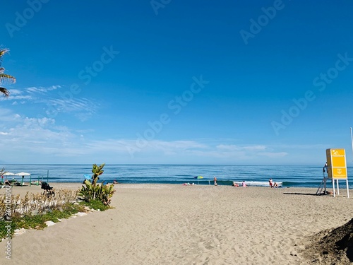 Playa de la Carihuela, Torremolinos, Espagne, Andalousie photo