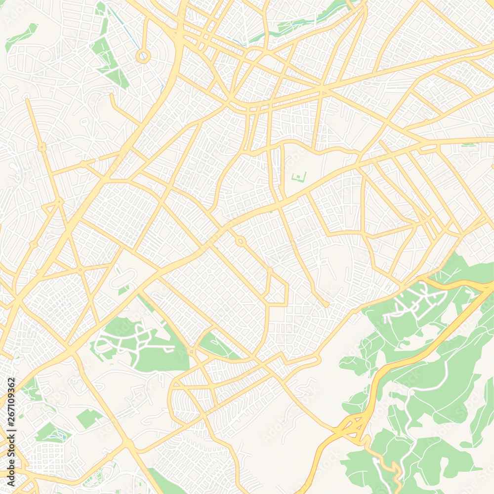 Obraz premium Cholargos, Greece printable map