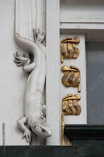 Foto art nouveau building (secession palace) in vienna (austria)