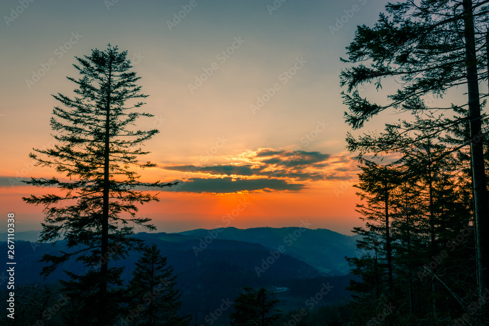 Fototapeta premium Abendrot