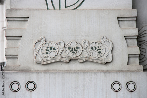 Foto art nouveau building (secession palace) in vienna (austria)