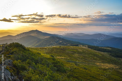 Fototapeta Naklejka Na Ścianę i Meble -  Panorama Bieszczad 