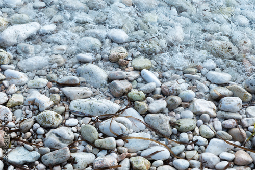 shore with stones