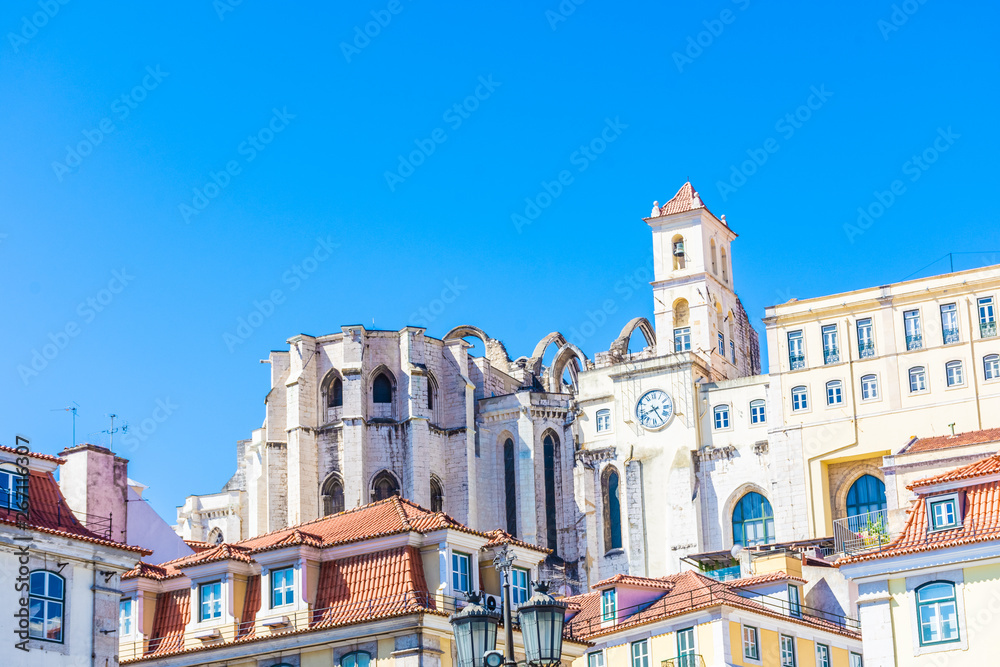 Ruin of a Cathedral in Lisbon, Portugal