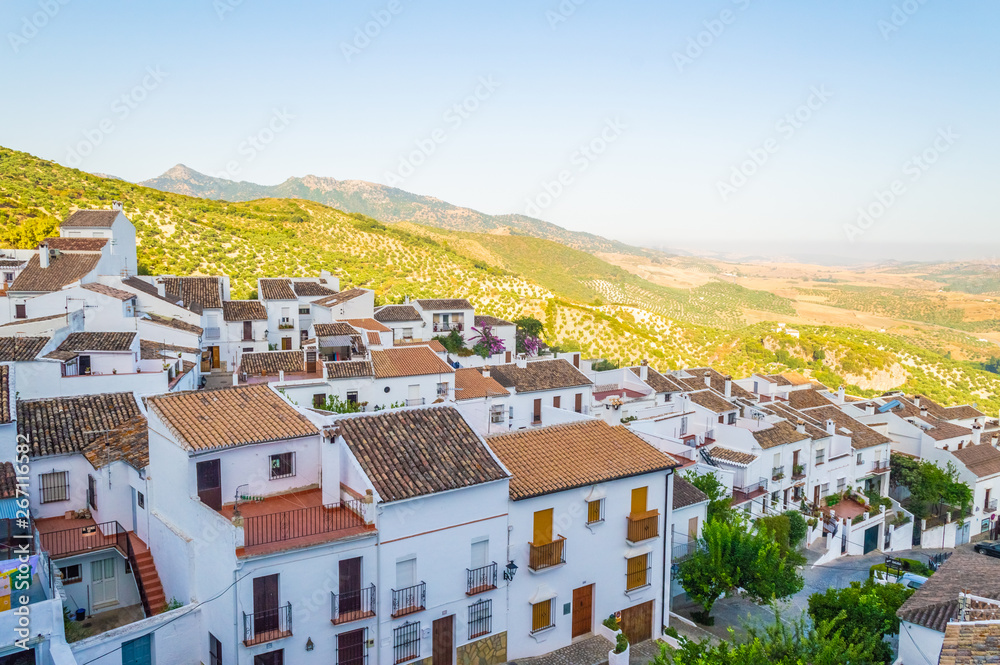 White houses of Zahara de la Sierra, town in Andalusia, Spain