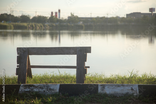 bench at river