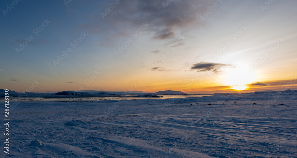 Isländische Winterlandschaft