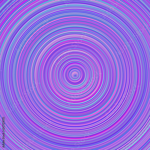 Gradient colorful concentric circle background design - abstract vector illustration