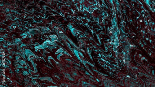 An acrylic pouring artwork which is animated to flow photo