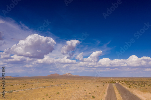 field and blue sky