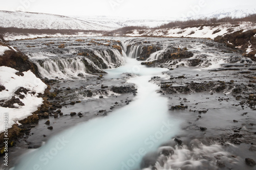 Bruarfoss waterfall Iceland Located in the region of southern part of the Iceland country about 70 km to the east from Reykjavík