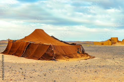 Bedouin tent in the Sahara Desert, Morocco. © Natallia