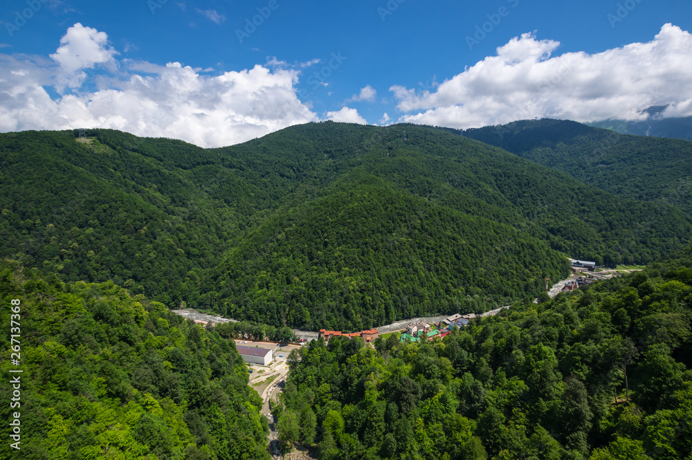 View of Caucasian mountains