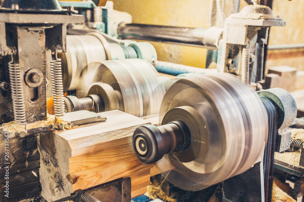 Woodworking factory - the production of building materials from timber Woodworking factory - the production of building materials from timber