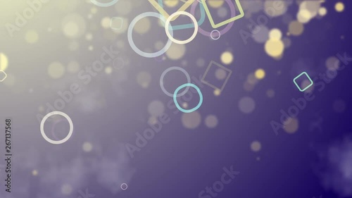 Abstract CGI motion graphics and animated background with purple shapes photo