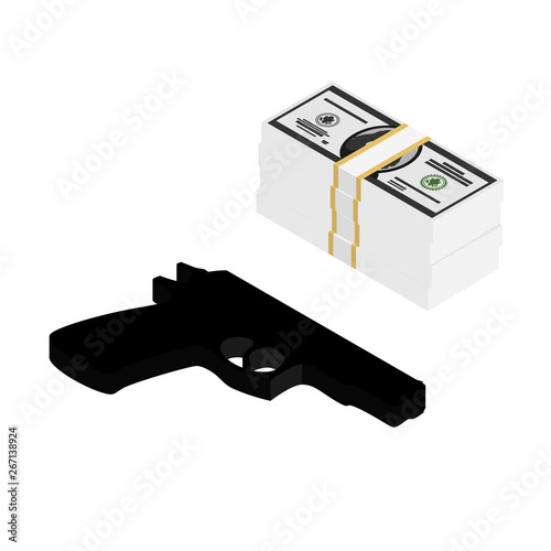Gun and money