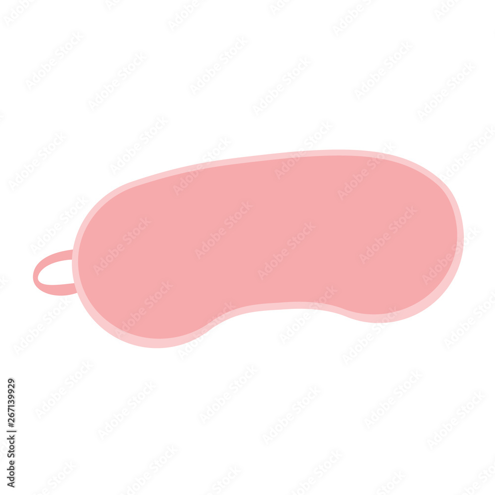 Sleeping eye mask isolated on white background