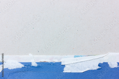 Cuadro en lienzo Abstract with torn papper art texture