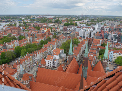 danzig in Polen von oben photo