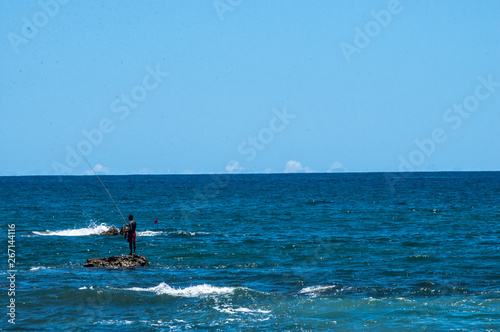 man in sea