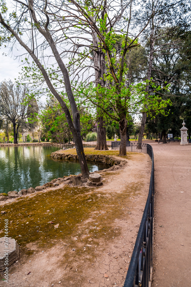 Villa Borghese Gardens in Rome