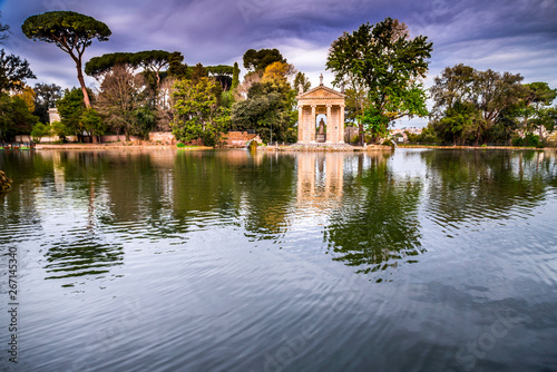 Villa Borghese Gardens in Rome