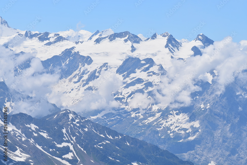 mountains in winter