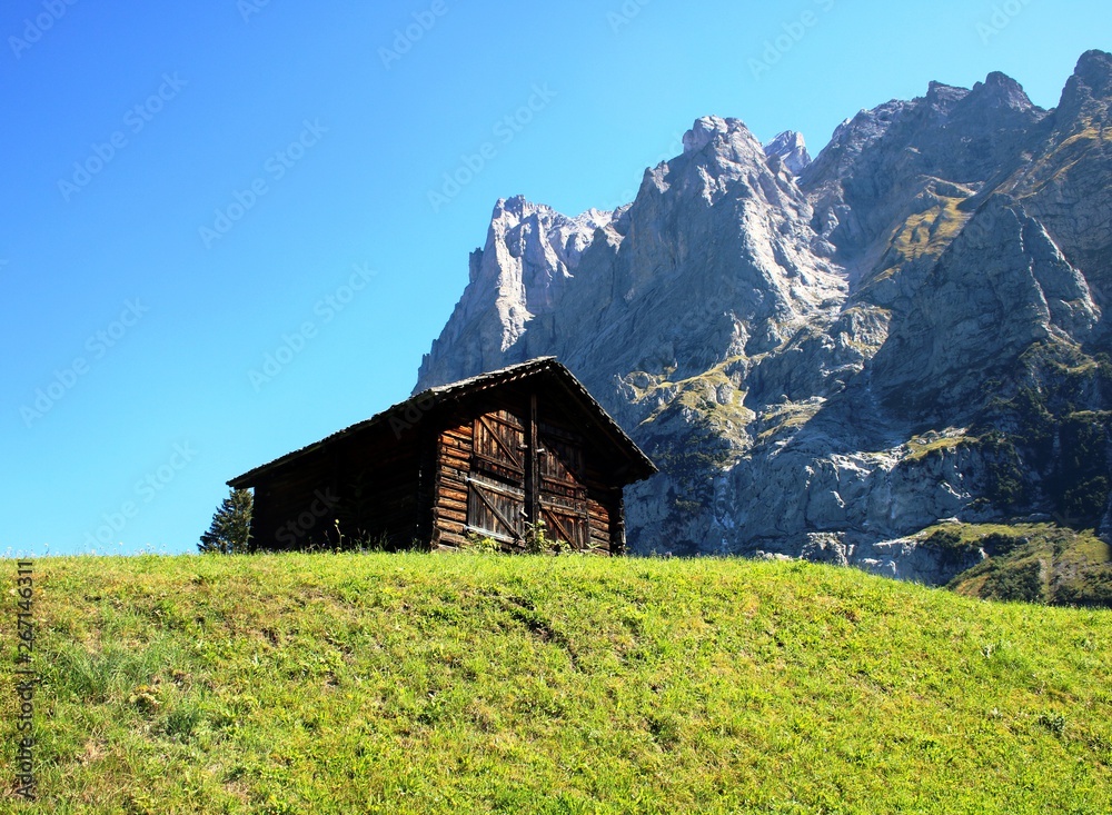Obraz premium Hütte in den Bergen