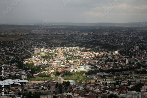 View from above to Tbilisi