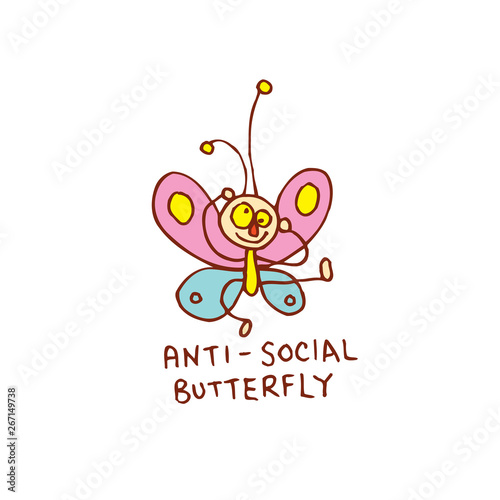 anti social butterfly