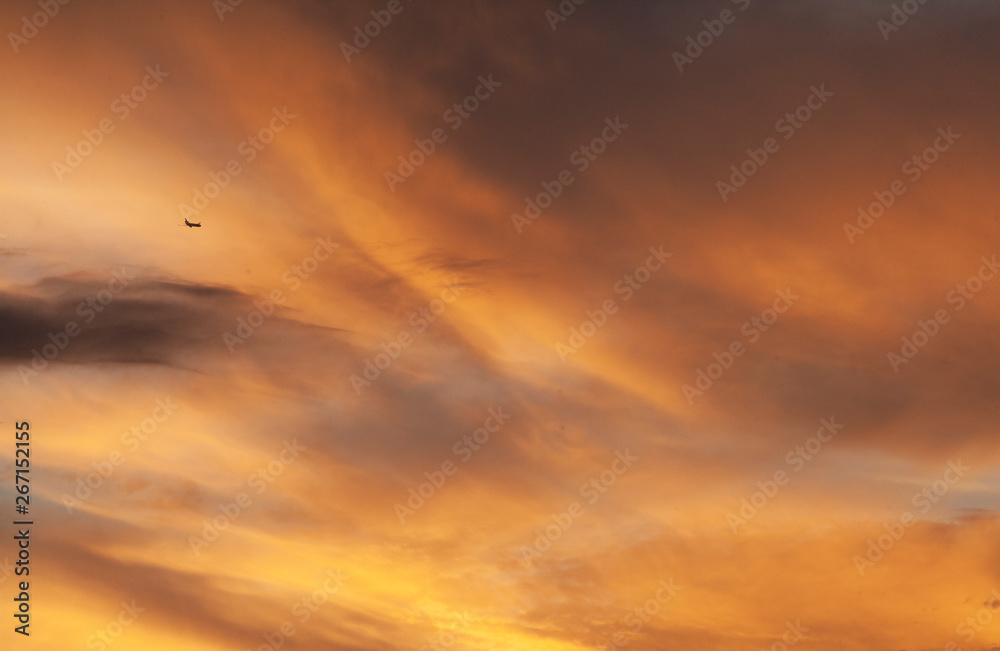 Fototapeta premium colorful evening sky