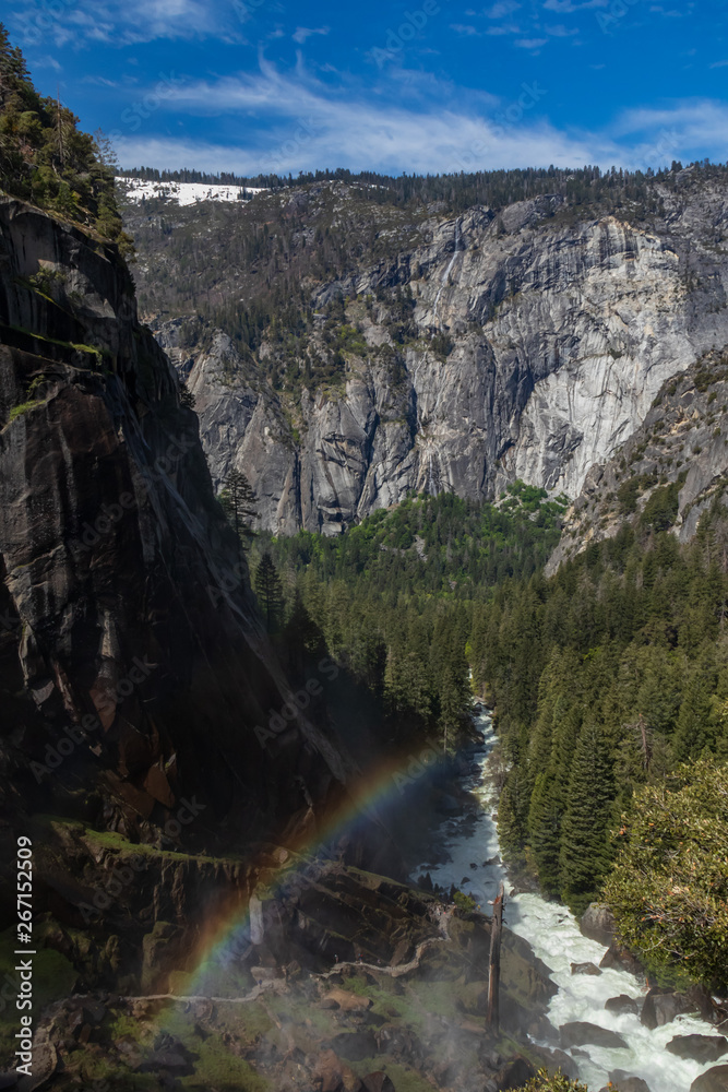 Rainbow over the Merced River, Yosemite National Park, California