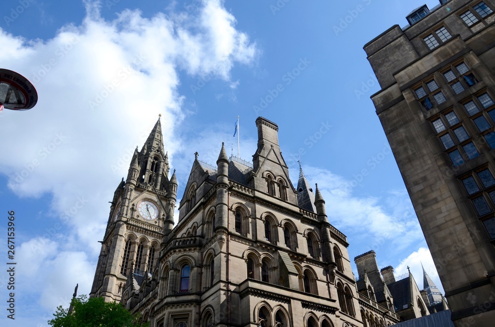 Fototapeta premium The clocktower of Manchester Town Hall
