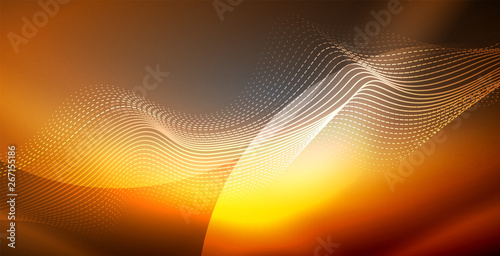 Neon lines shiny glowing background