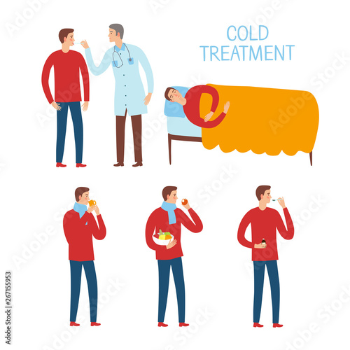 Cold and flu treatment process set