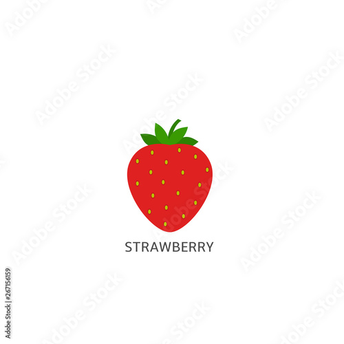 Strawberry icon Vector illustration