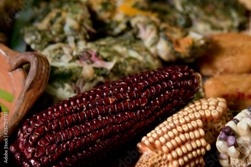 original prehispanic red corn
