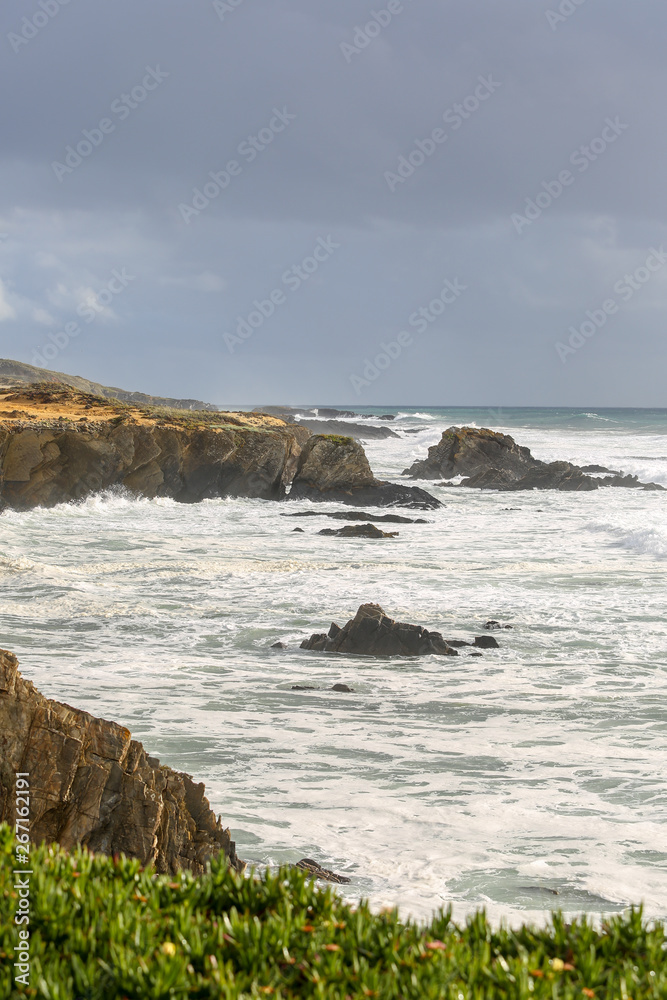 Fototapeta premium Almograve beach in Longueira
