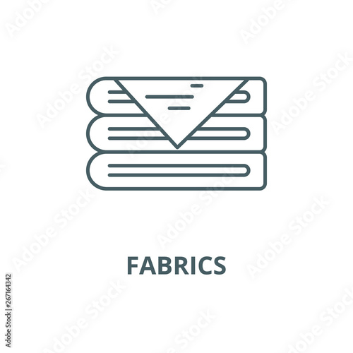 Fabrics vector line icon, outline concept, linear sign