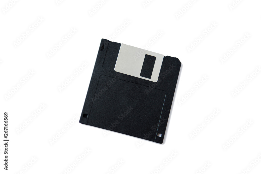 old 3.5 inch floppy disk isolated on pure white background old 3.5 inch floppy disk isolated on pure white background