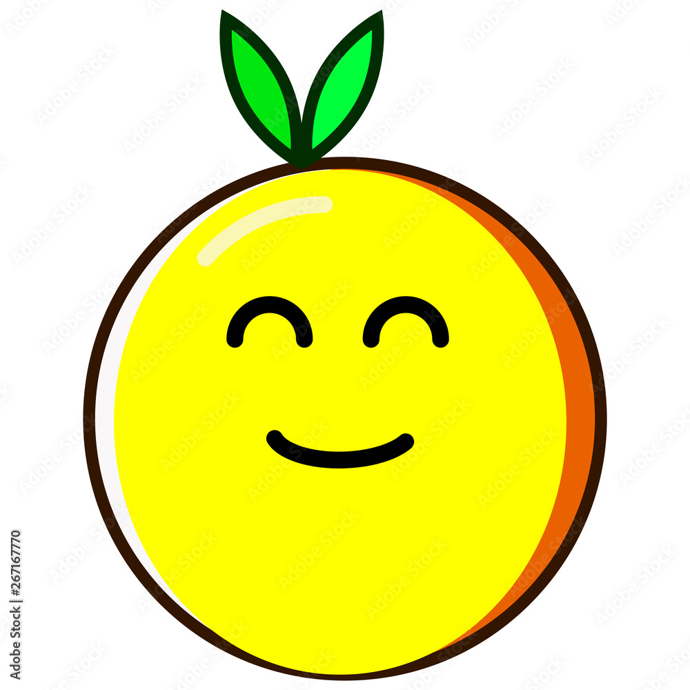 Cute lime cartoon isolated on white background Cute lime cartoon isolated on white background