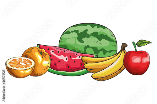 Fresh fruit nutrition healthy