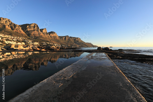 Mirror view of twelve ancient faces nearby