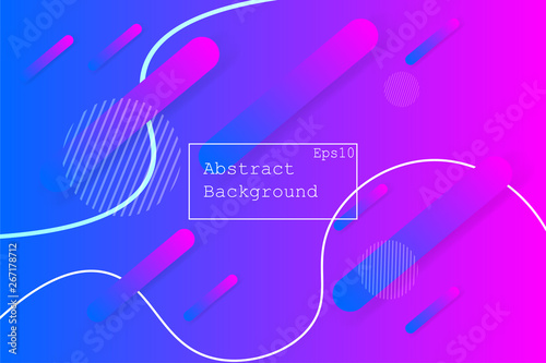 Geometric background with Dynamic shapes composition. eps 10