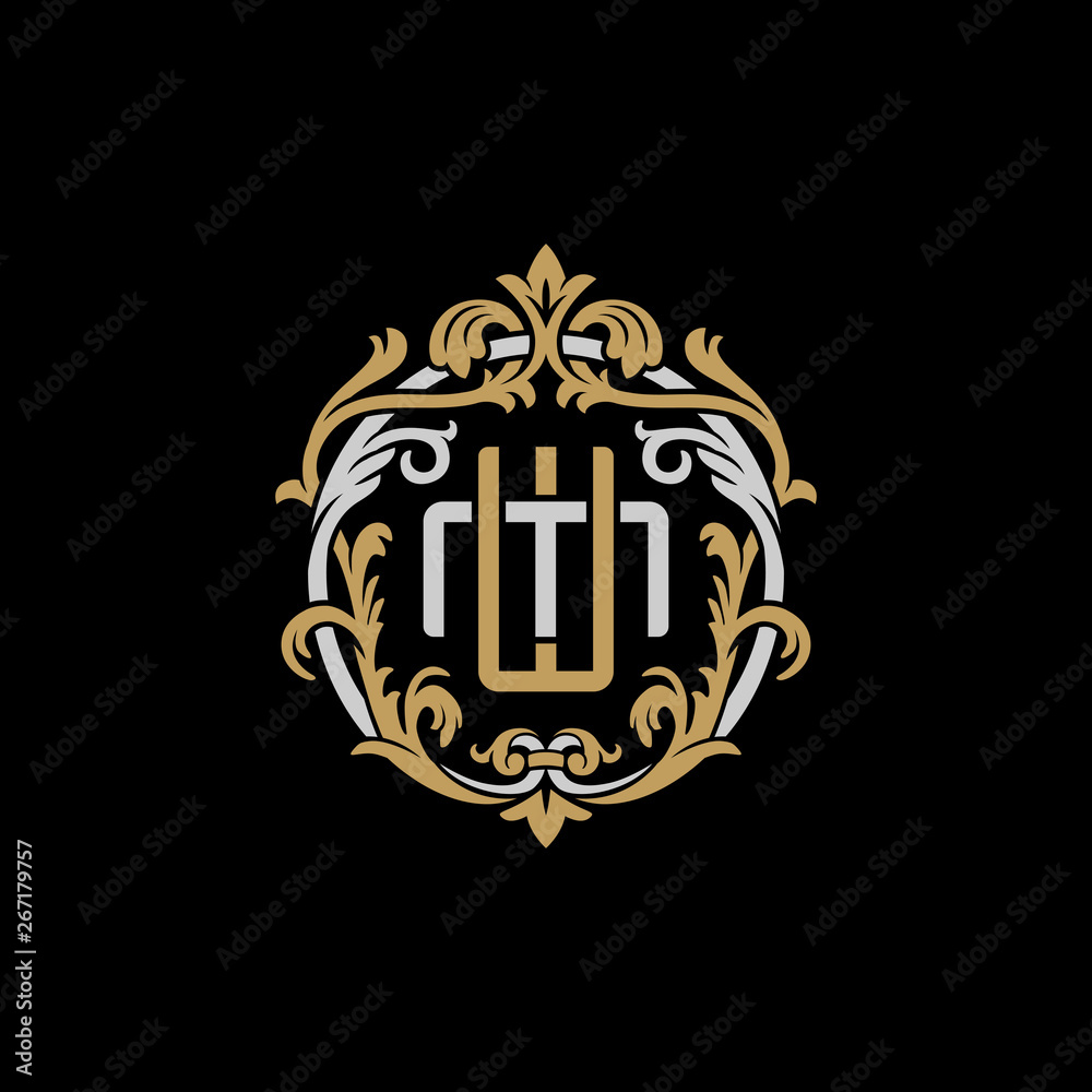 Letter W Initial Monogram Western Style Award Design Solid Brass